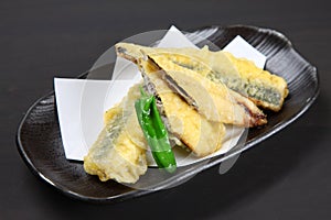 Sardine TEMPURA with green pepper