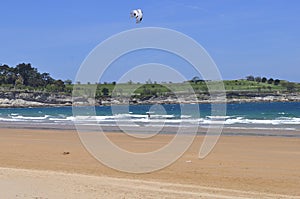Sardinero beach, in Santander, Cantabria