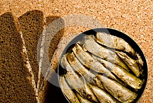 Sardines and bread