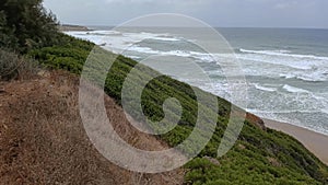 Sardinia. Arbus. Summer storm on the beach of Gutturu de Flumini