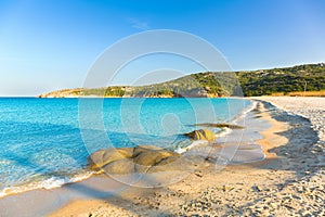 Sardinia beach, the Marmorata, Santa Teresa, Italy.