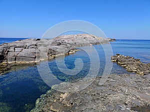 Sardinia cala sapone Beach on Sant'Antioco island photo