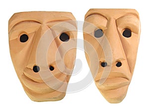 Sardinia Earthen Masks