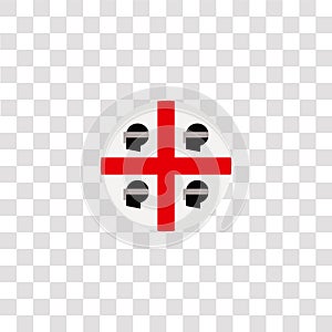 sardinia icon sign and symbol. sardinia color icon for website design and mobile app development. Simple Element from countrys