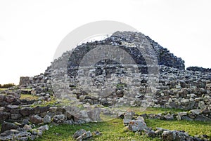 Sardinia. Impressive complex nuraghe of Barumini