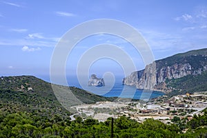 Sardinia, italy, europe, ex mine masua and faraglione sugar loaf