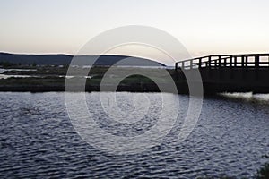 Sardinia. Natural environments. Coastal pond of Porto Botte