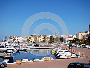 Italy, Sardinia, Portoscuso, view of the marine port photo