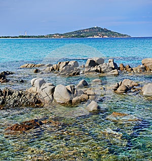 Sardinia. turquoise sea water and beach
