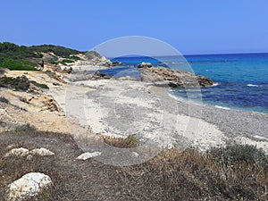 Sardinia, two beaches in Punta Santa Giusta photo