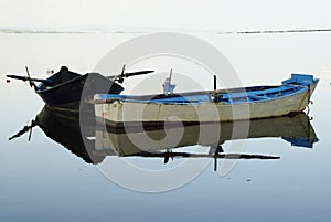 Sardinia.Two fishing boats