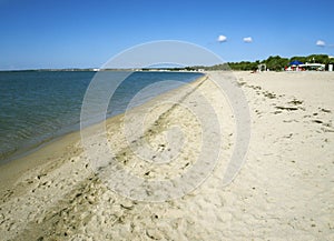 a sardinian white sand beach