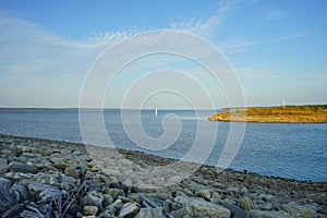 Sardis Lake and island