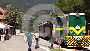 Sargan touristic train in Mokra Gora