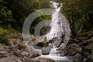 Sarika waterfall scenic in Nakhon Nayok