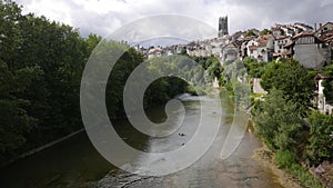 Sarine river in Fribourg