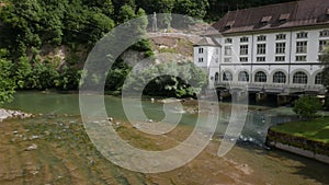 Sarine river in Fribourg