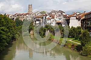 Sarine River at Fribourg photo