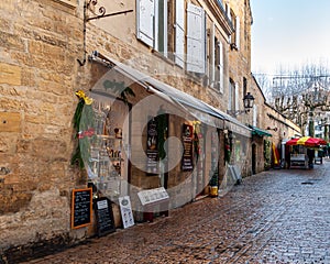 Sarlat in New Aquitaine, France. Place rich in history and culture. photo