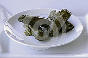 Sarma, delicious stuffing wrapped in grape leafs