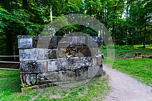 Sarmisegetusa regia, Old ruins in Transilvania, Orastie Mountains, Romania