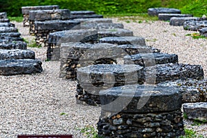 Sarmisegetusa regia, Old ruins in Transilvania, Orastie Mountains, Romania