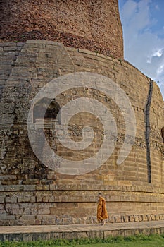 Sarnath Dhamek stupa Fifth century A.D. Buddhist Site Sarnath