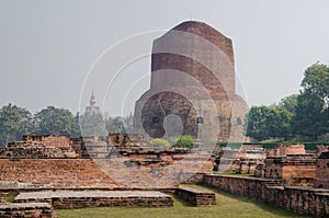 Sarnath Stupa in the Memory of Buddha