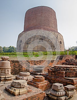 Sarnath Stupa in the Memory of Buddha