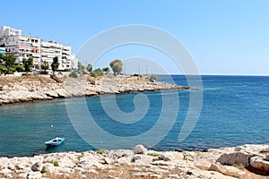 Saronic Gulf view in Piraeus, Greece