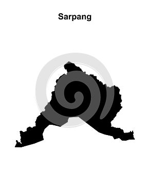 Sarpang outline map
