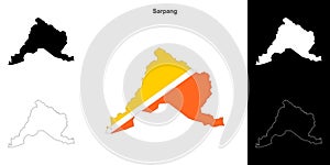 Sarpang outline map