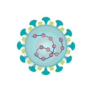 SARS-CoV-2 virus structure diagram