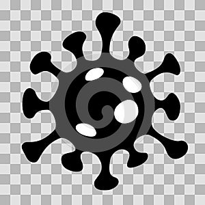 SARS CoV 2 COVID-19 coronavirus flat vector icon, symbol, logo, No. 2 variant photo