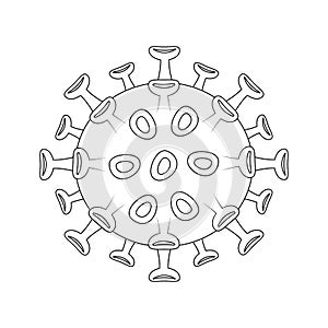 SARS Virus Cell Vector Colorless