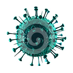 Sars Virus II - Isolated on White photo