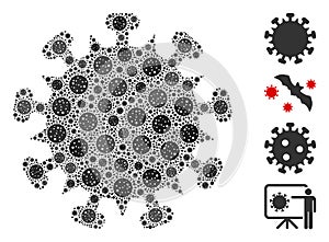 SARS Virus Mosaic of Covid Virus Items