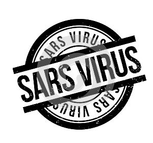 Sars Virus rubber stamp