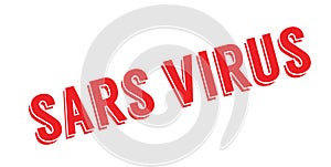 Sars Virus rubber stamp