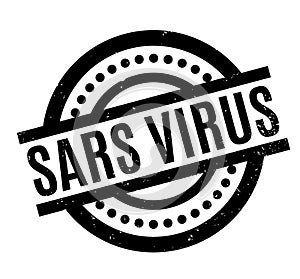 Sars Virus rubber stamp