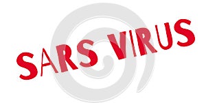 Sars Virus rubber stamp