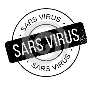 Sars Virus rubber stamp