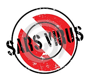 Sars Virus rubber stamp