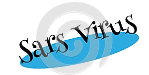 Sars Virus rubber stamp