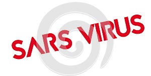 Sars Virus rubber stamp