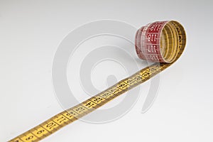 Sartorial meter on white background