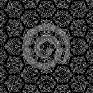 Sas Black and white seamless pattern beautiful design illustration artwork