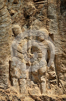 Sasanian relief, Naqsh-e Rajab, Iran photo