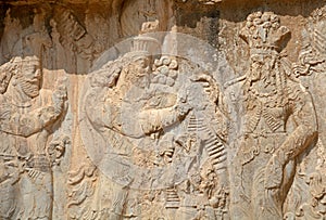 Sasanian relief, Naqsh-e Rustam, Iran