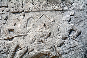 Sasanian relief, Naqsh-e Rustam, Iran photo